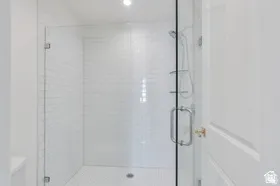 Walk-in shower in master bath