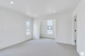 Master bedroom has a reading nook area
