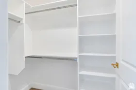 Spacious master closet