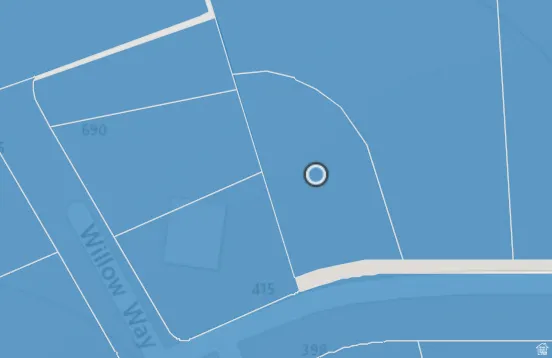 Parcel Map. Displaying the property’s location within a larger land division with labeled thoroughfares and parcel numbers