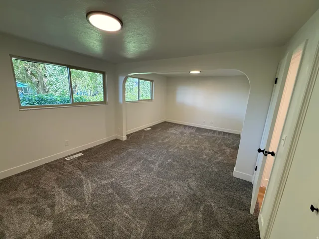 Huge master suite with walk in closet!