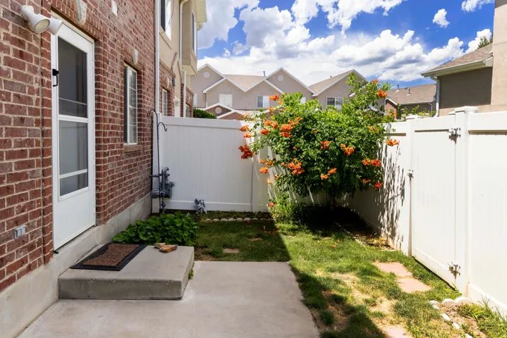 Gated private backyard