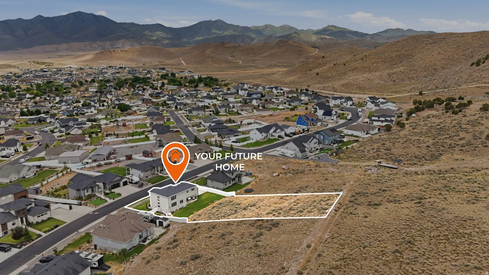 Expansive undeveloped land parcel situated within a residential community
