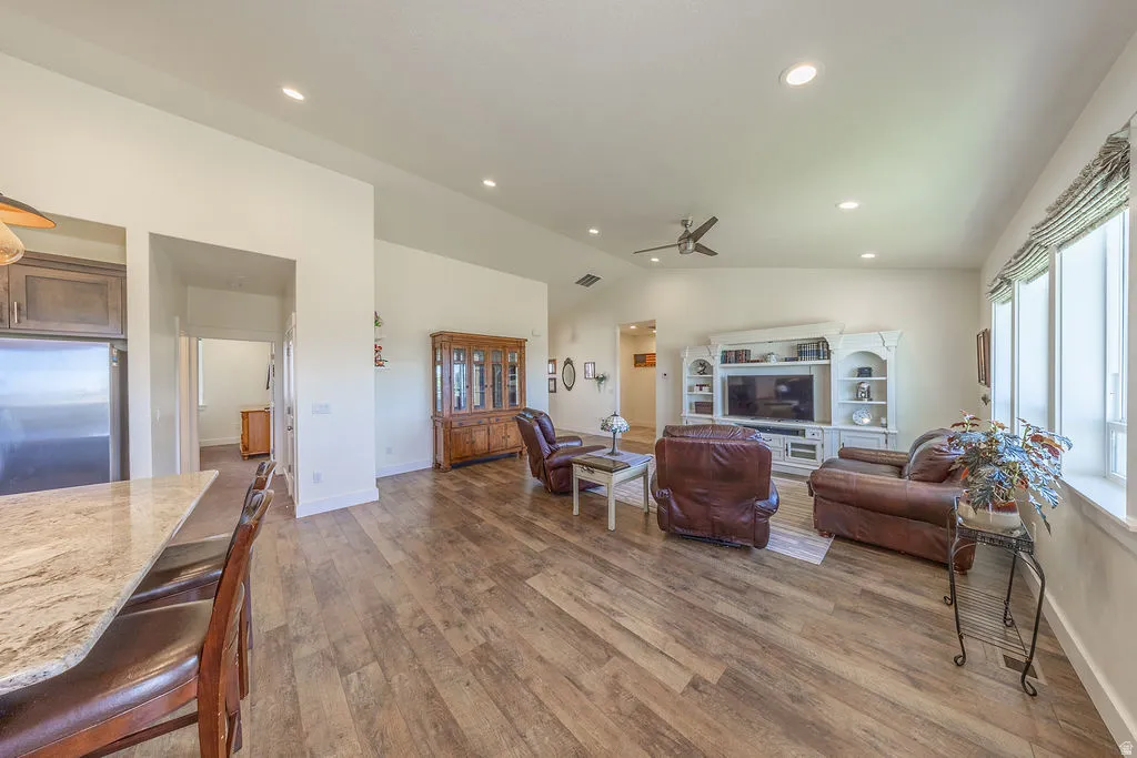 View toward family room.  Lots of natural light on right side.