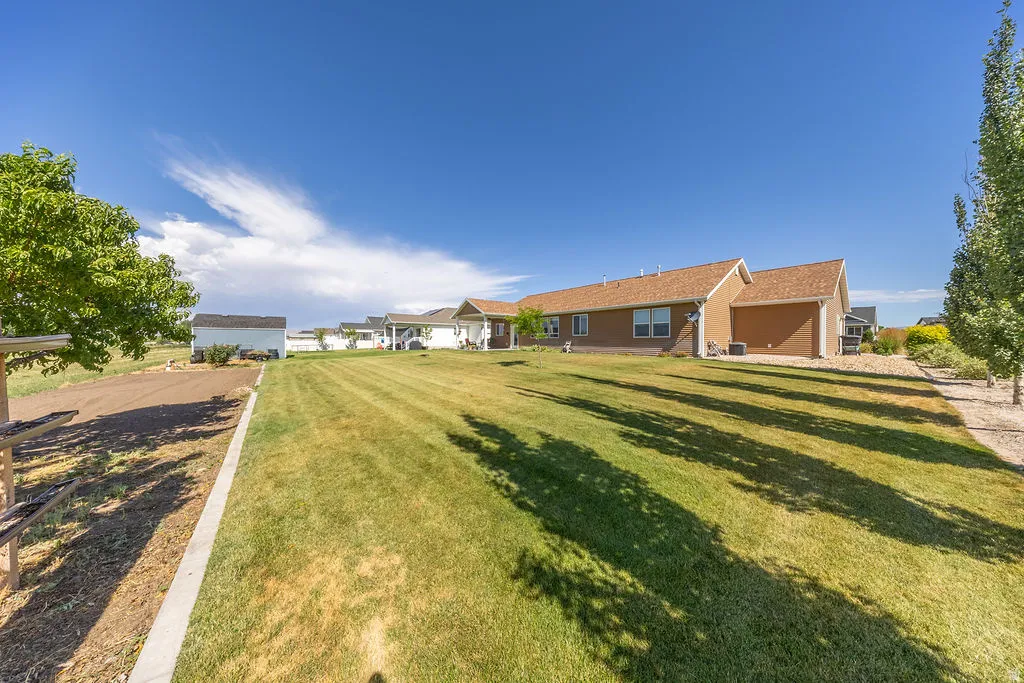 Yard view from east