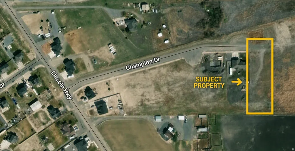 Aerial Map. Identifying the location and boundaries of the property