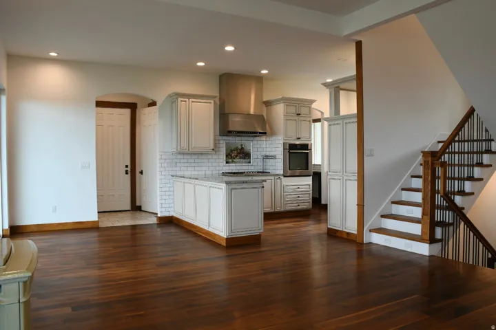 Hardwood flooring throughout the main level