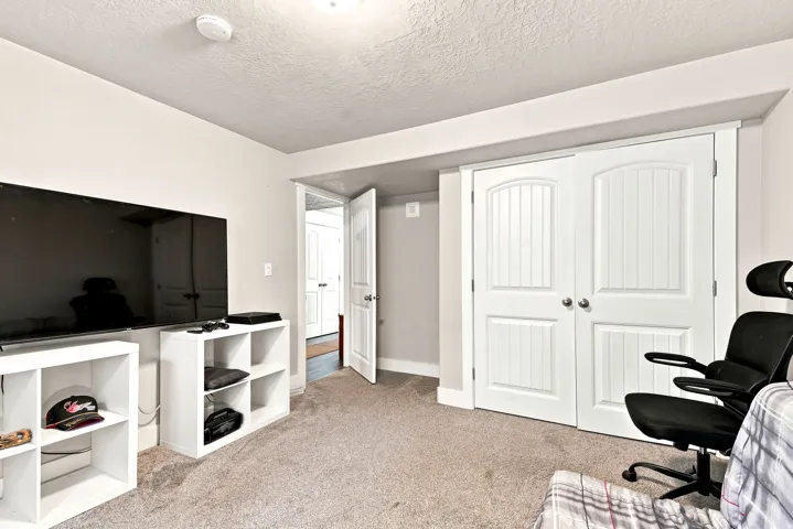 Neutral wall paint with carpet flooring