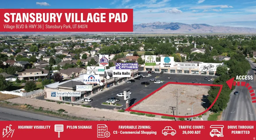 Commercial Property Listing. Highlighting key attributes and location data for the property
