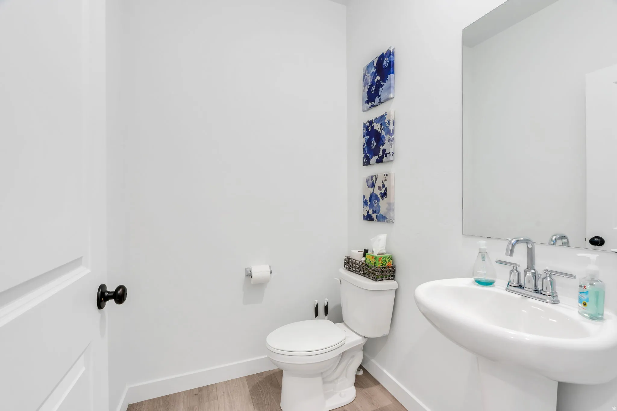 1/2 Bath with Pedestal sink