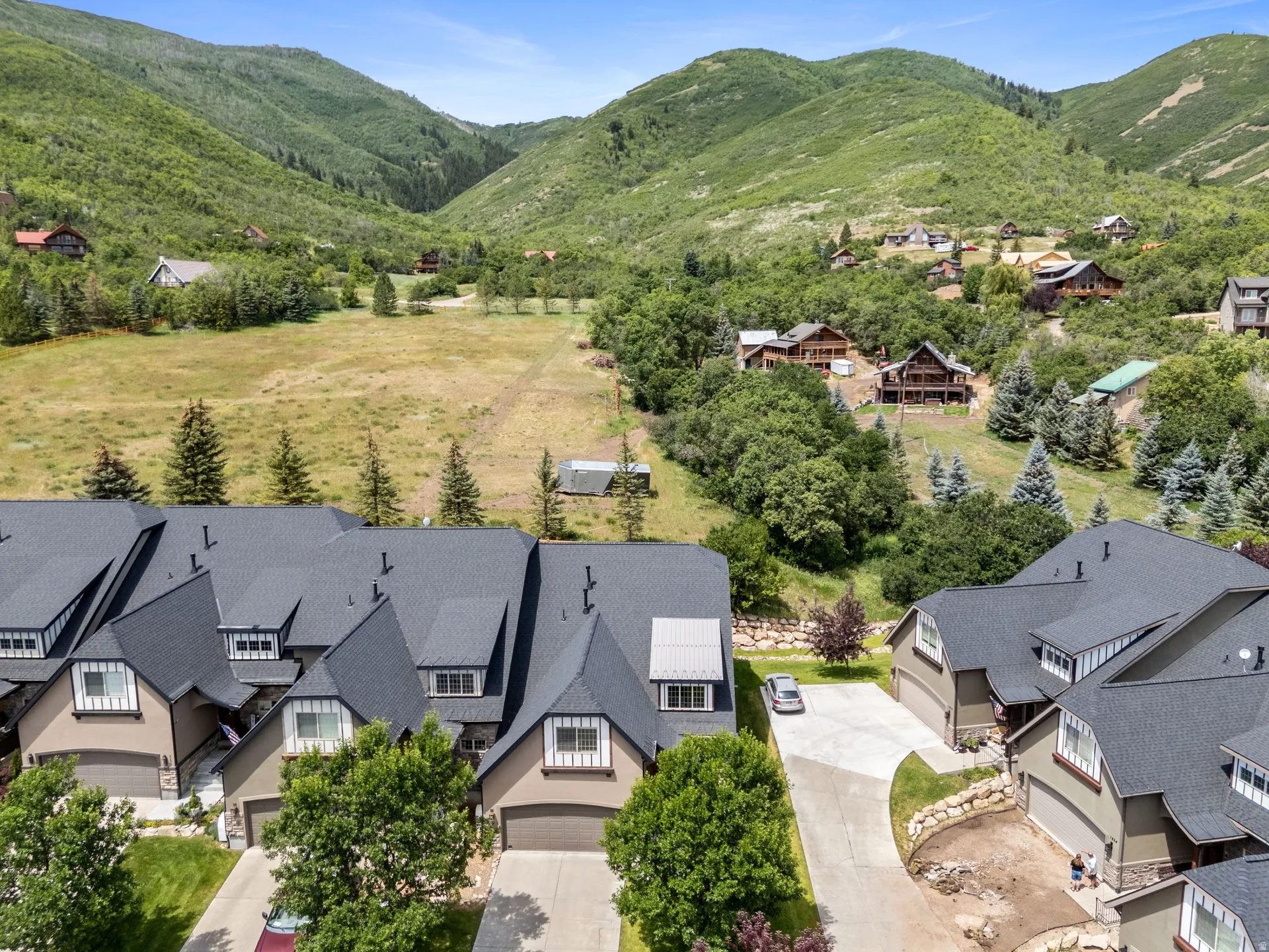 Arial perspective towards Wasatch Mountains