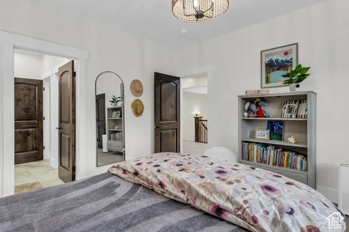 White walls complemented by dark wood doors and trim