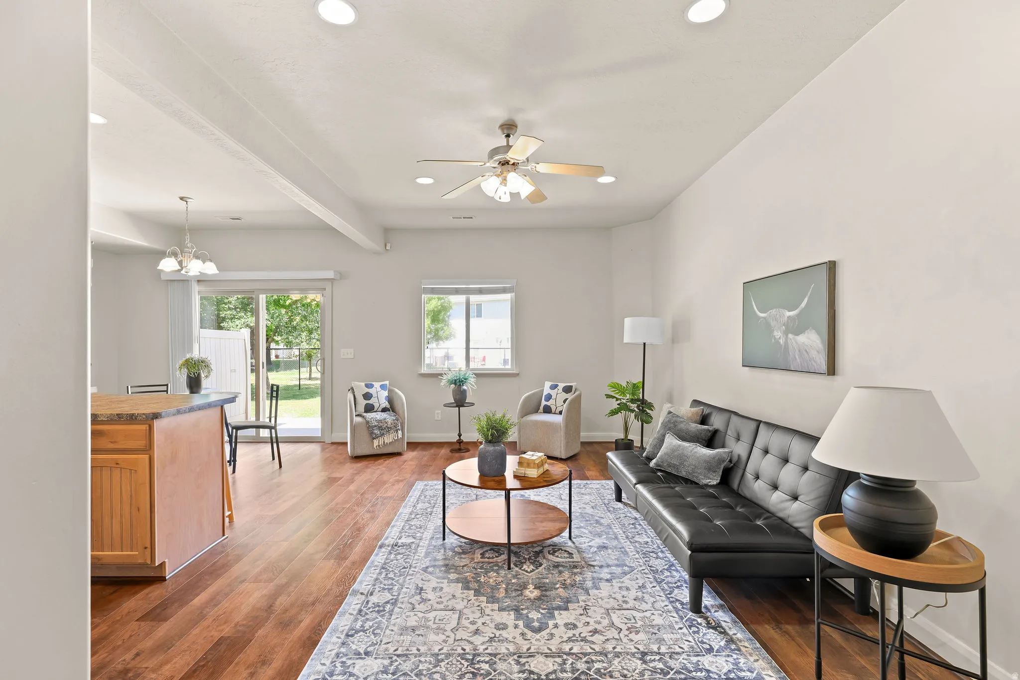 Open-concept living area