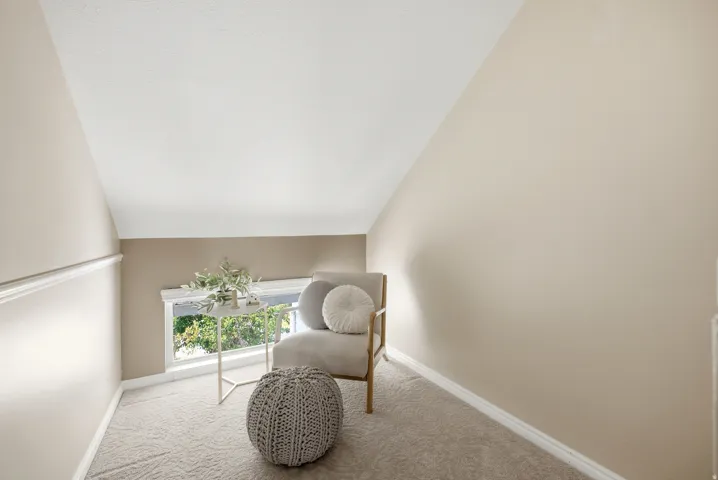 Seating area in stairwell