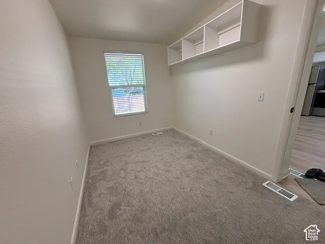 Wall-mounted open shelving