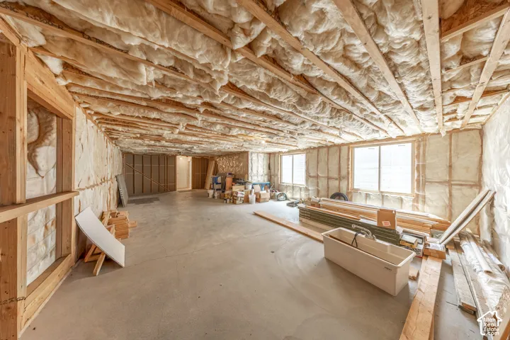 Entire basement has been framed. This space could serve as a fantastic family room.