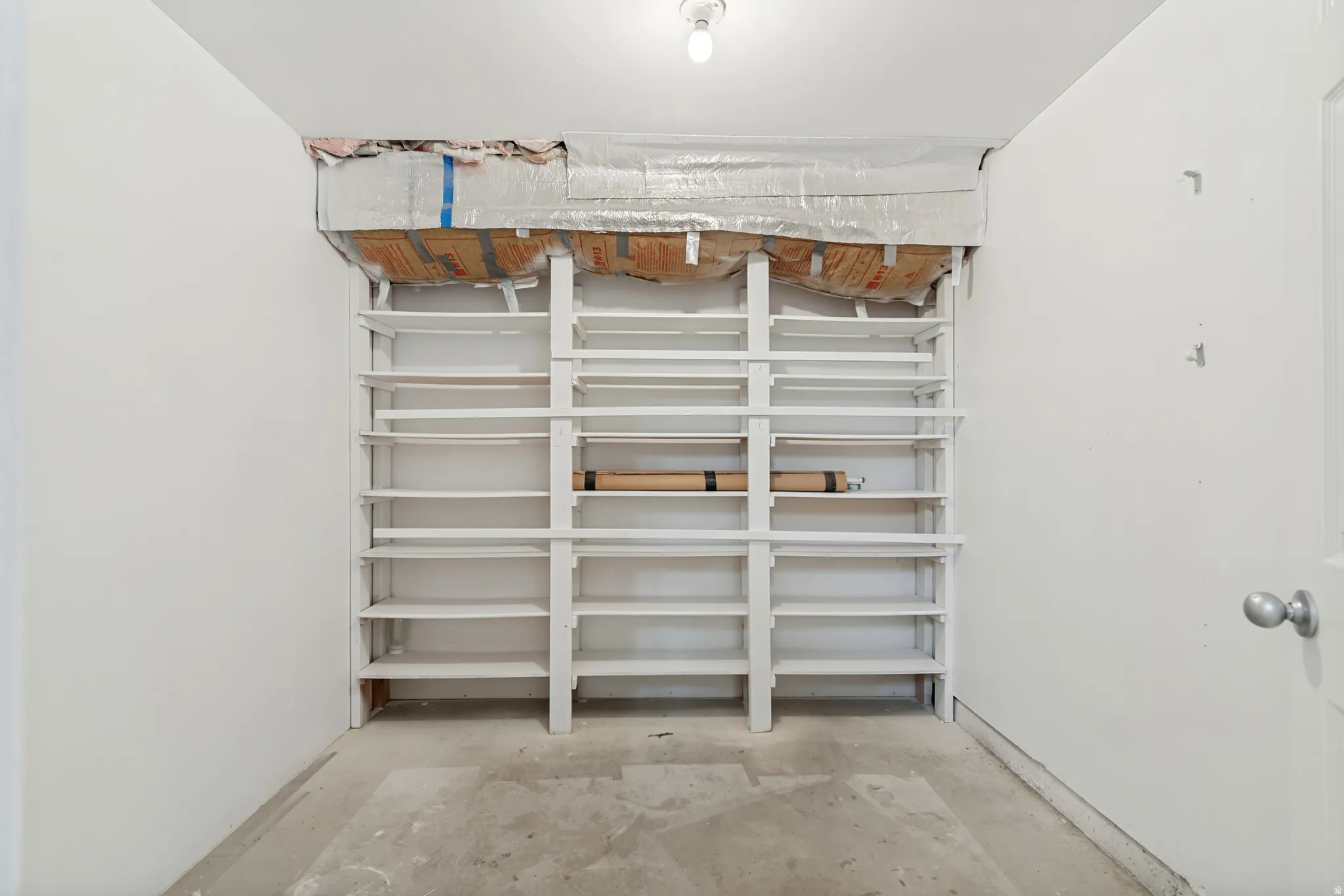 Storage room with shelfs