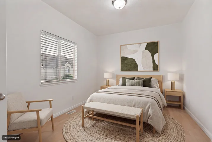Main floor flex room (virtually staged as a bedroom)