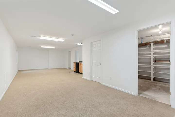 Spacious flex room with wet bar