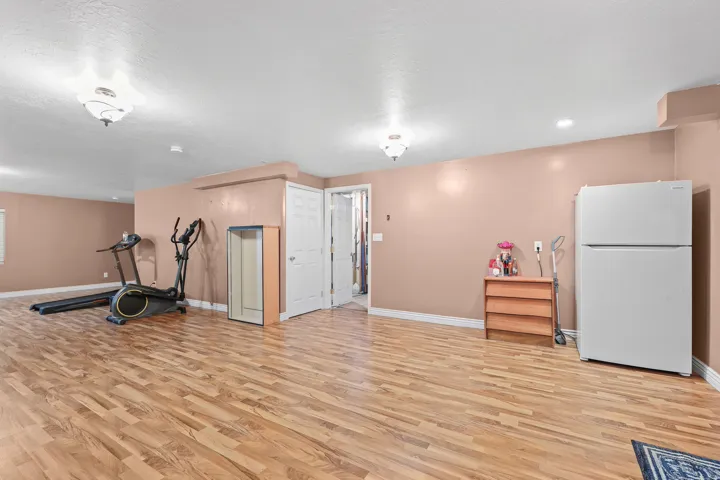 Enjoy a massive finished basement with room for movie nights, a game room, fitness equipment, a play area, and more.