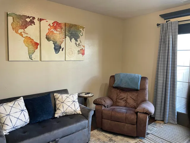 Painted walls with a smooth finish