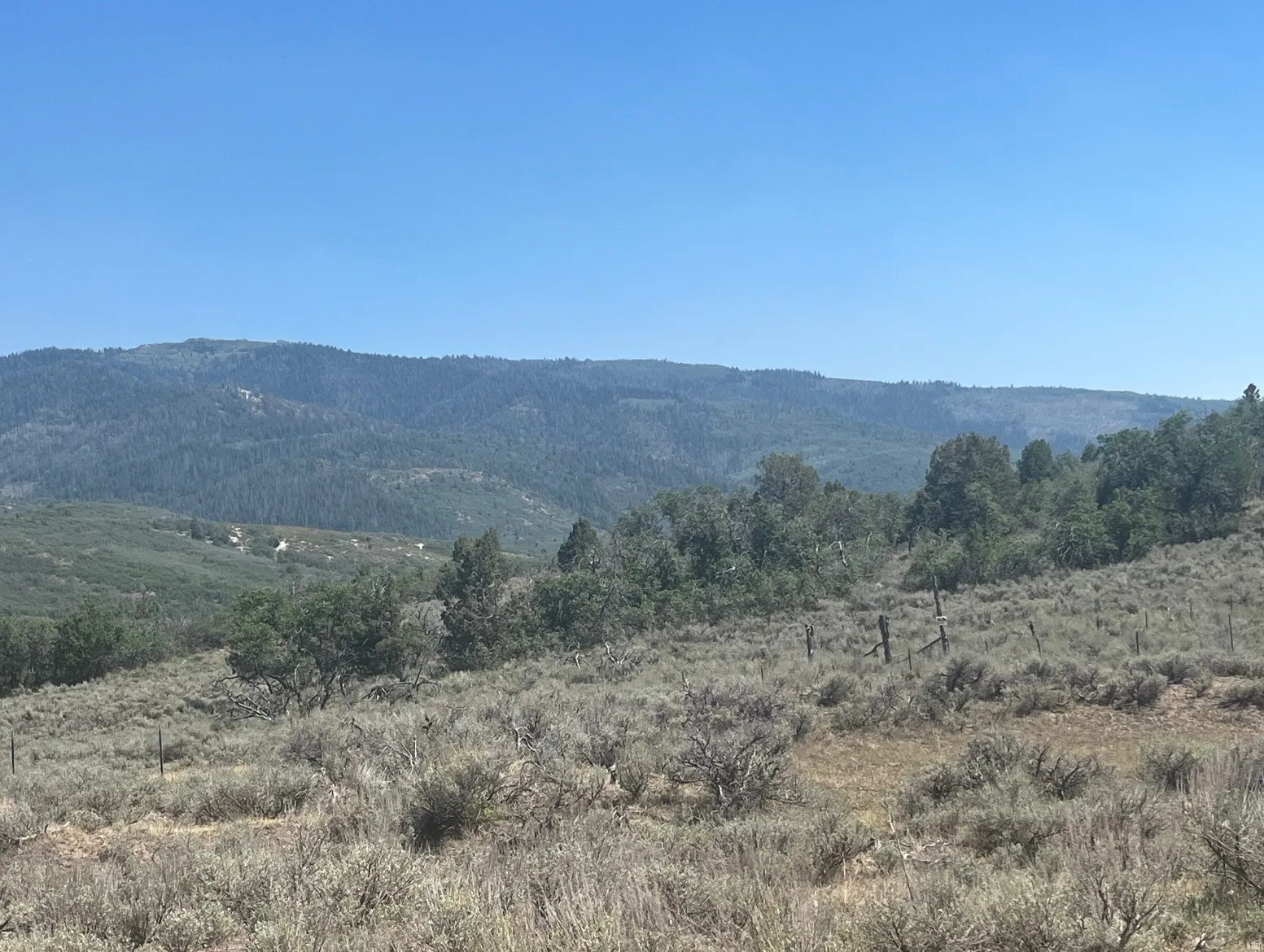 Expansive natural landscape with varied terrain
