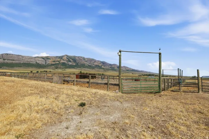 Extensive fenced pasture with multiple gates