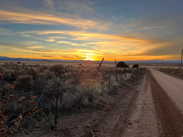 View from north end of property looking west.
