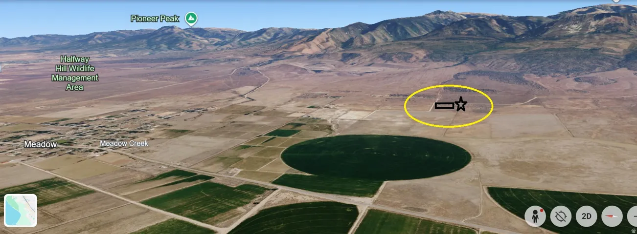 Google earth view looking NorthEast