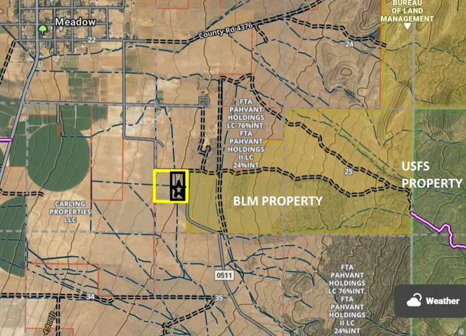Property Map. Illustrating land parcels, ownership, and geographical features of the property