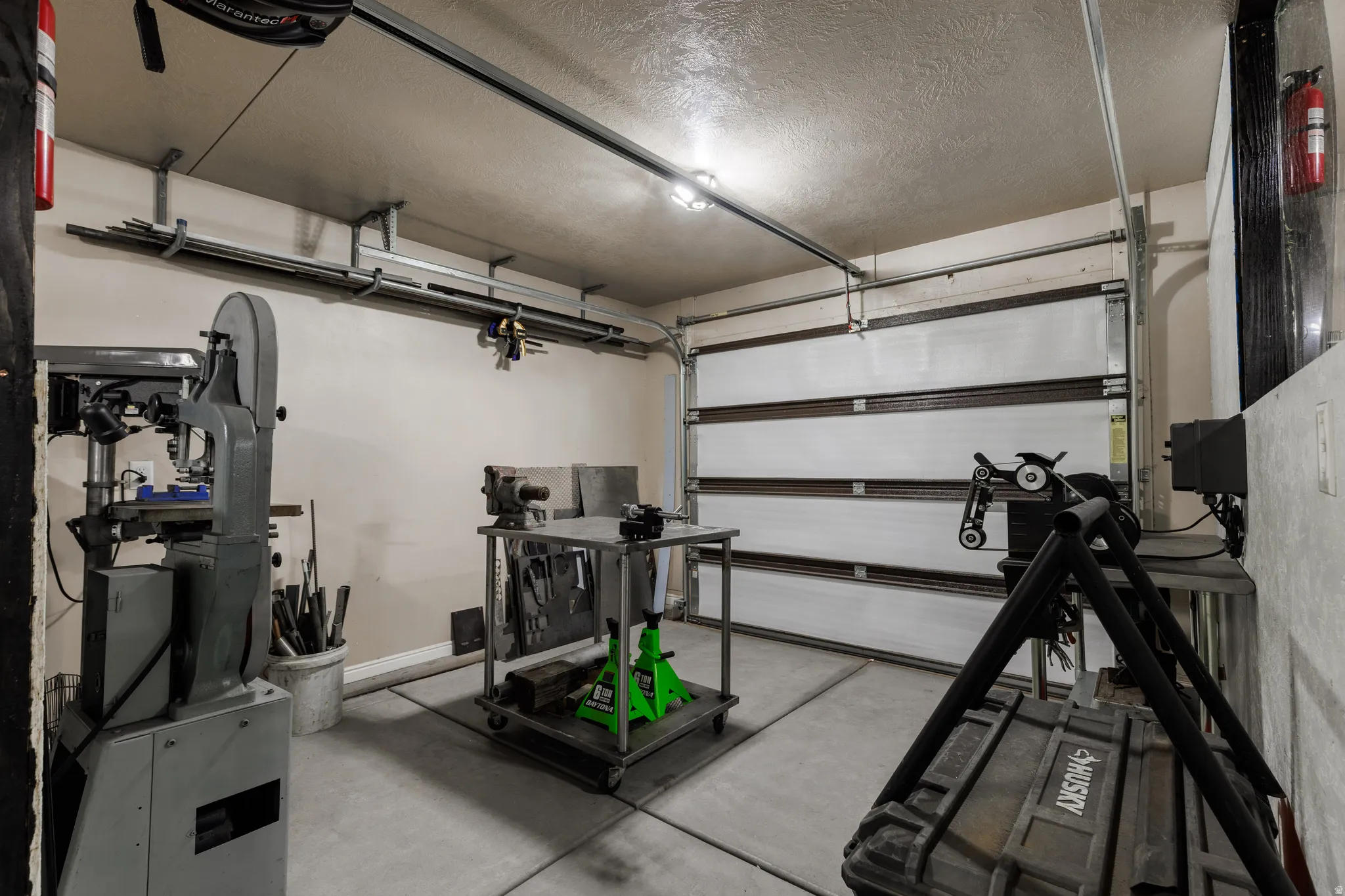 Work shop area in garage
