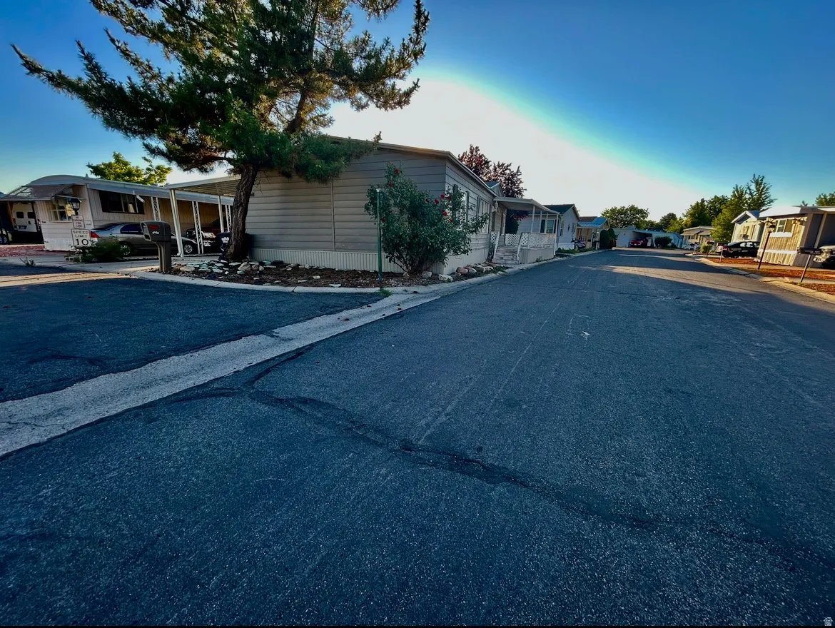 Paved street frontage with curb and gutter