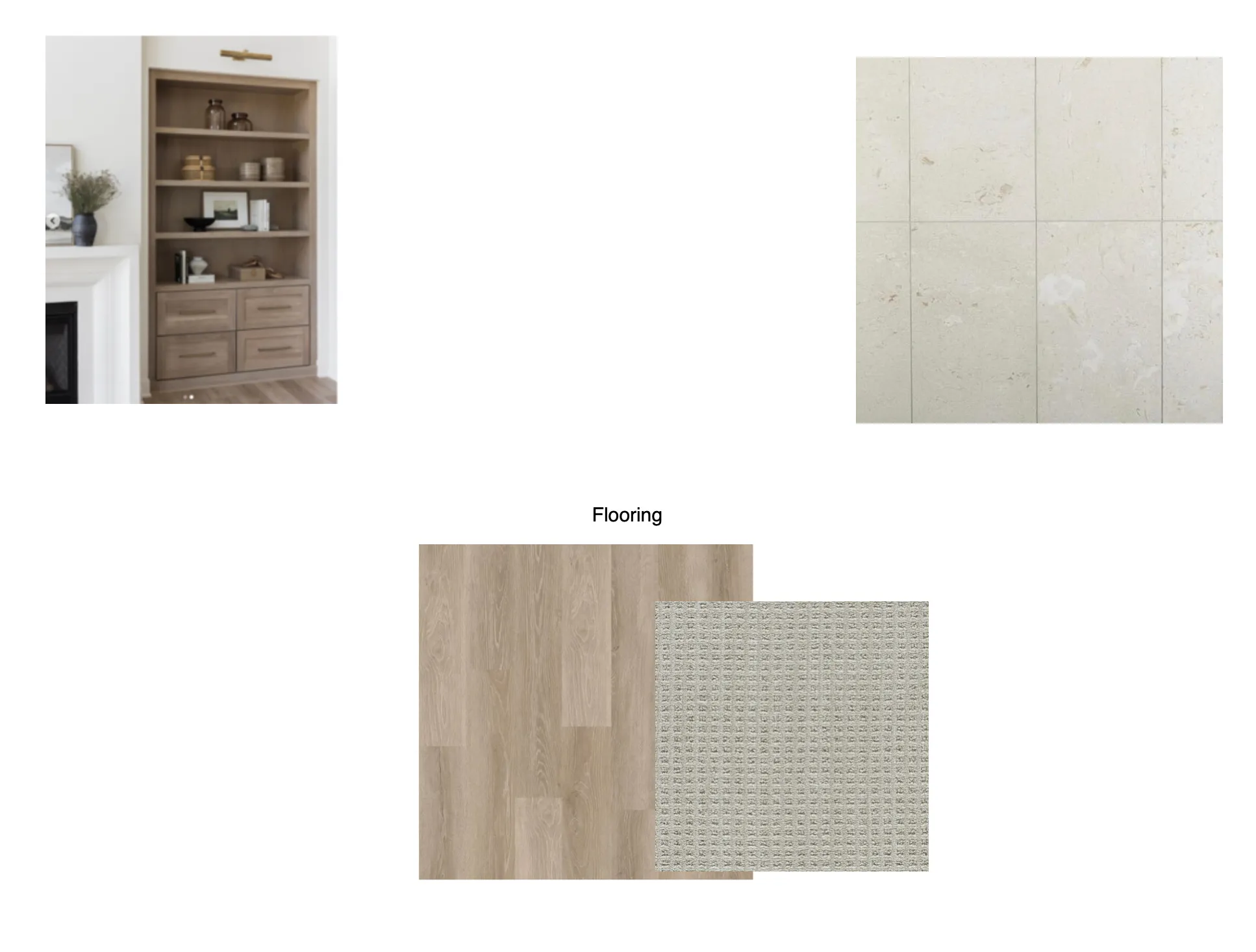 Property Finish Selections. Displaying material and fixture options for the property