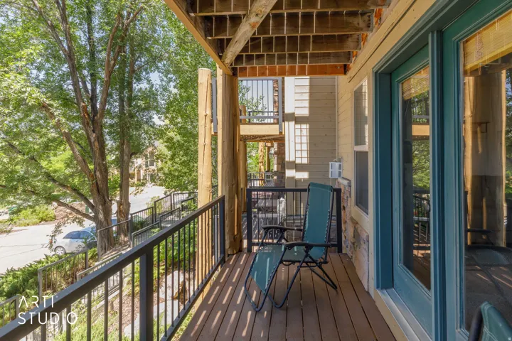 Main level covered deck