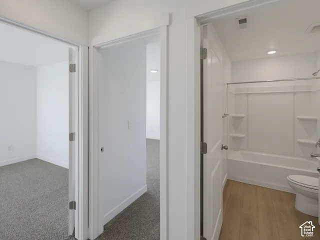White interior doors with panel detailing