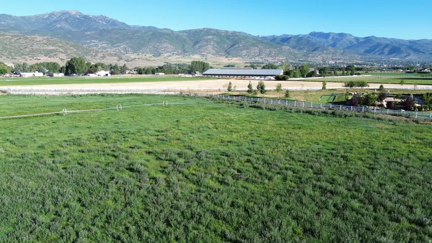 Expansive green fields featuring irrigation systems
