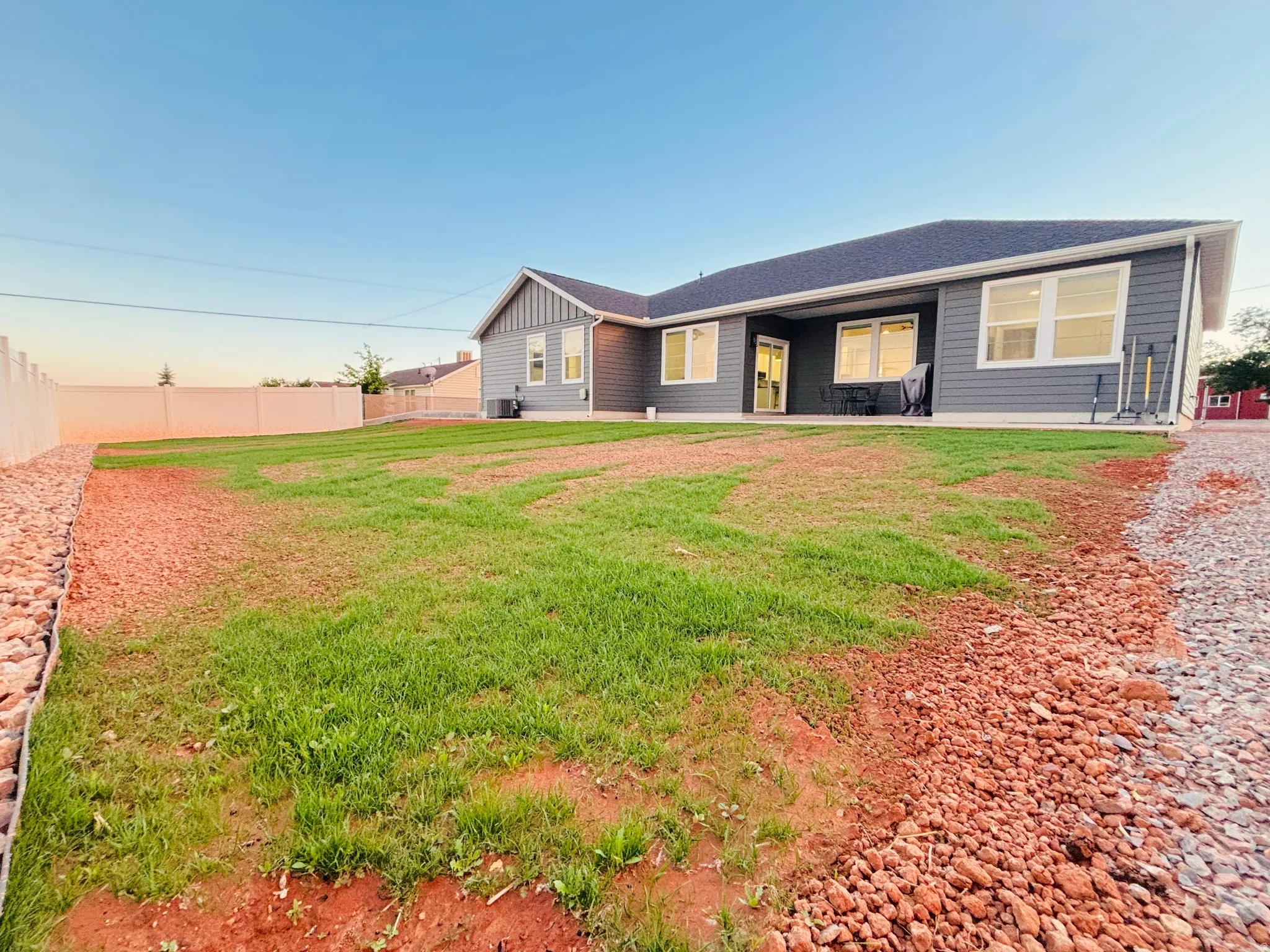 New Grass - thicker and greener every day.