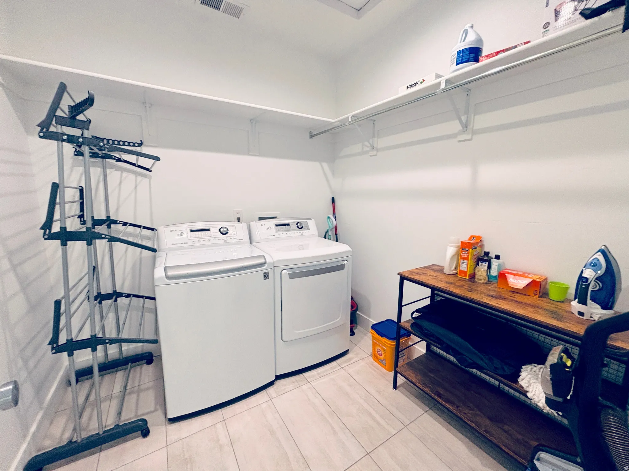 Large private laundry room.