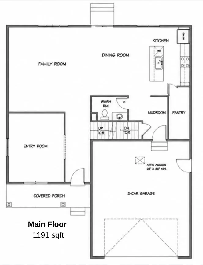Floor plan of the Main Level