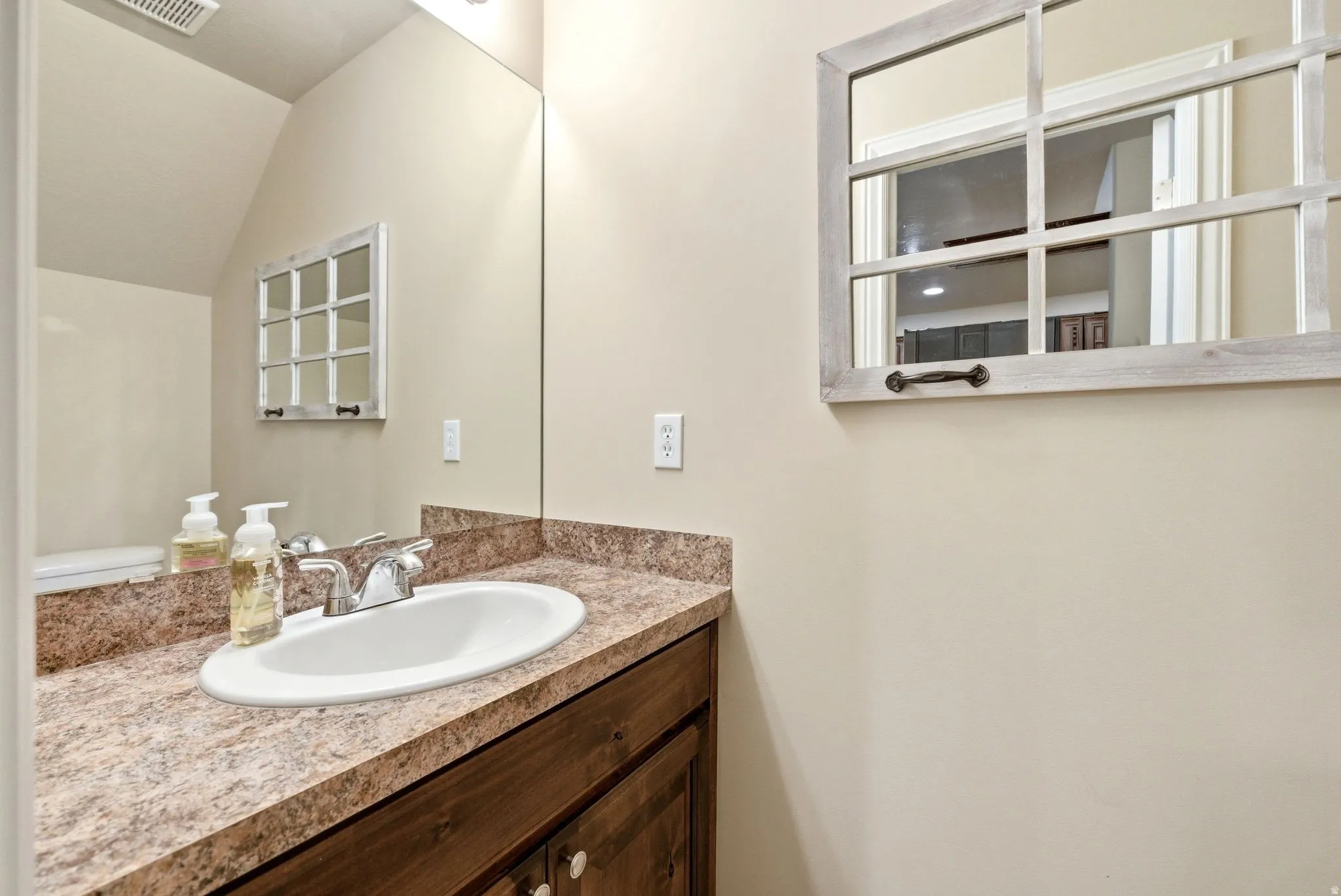 Bathroom with vanity, 1/2 bath main floor
