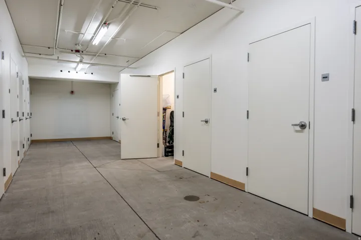 Concrete flooring throughout