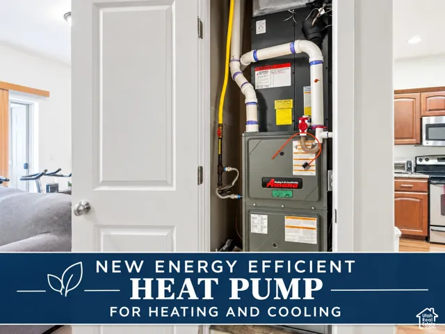 New high-efficiency heat pump ($15,421 value) for efficient heating & cooling