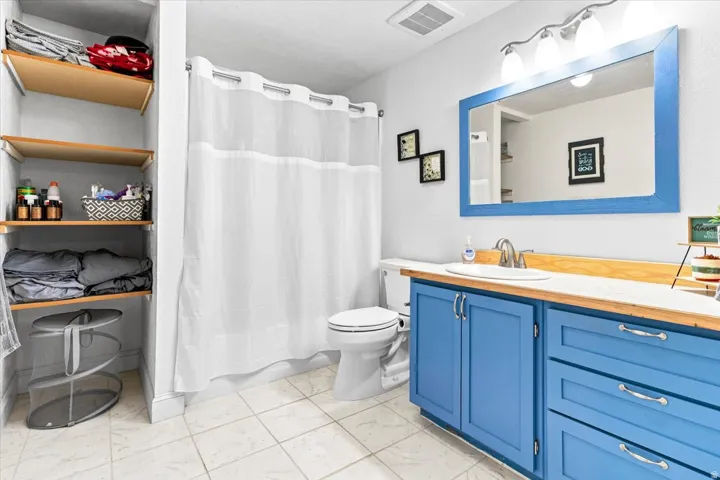 Large basement bathroom