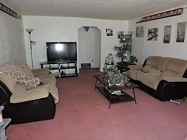 Interior room featuring textured walls