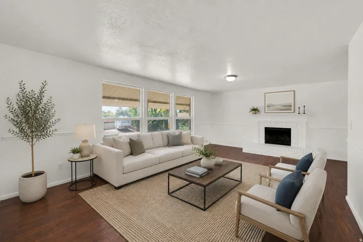 AI Staged Living Room