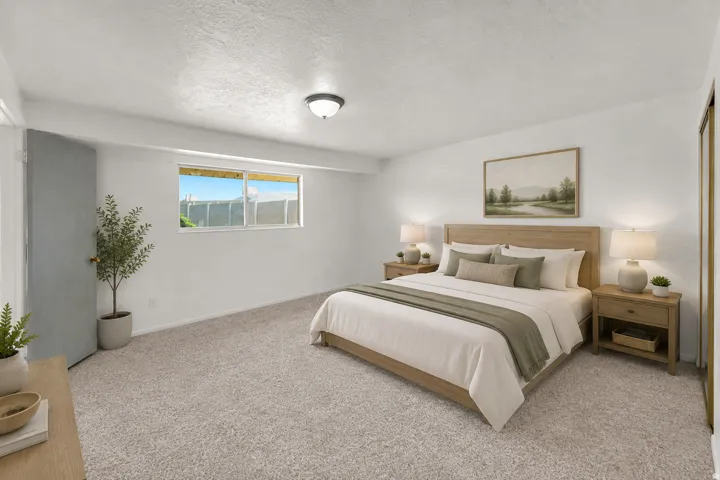 Master Bedroom AI Staged