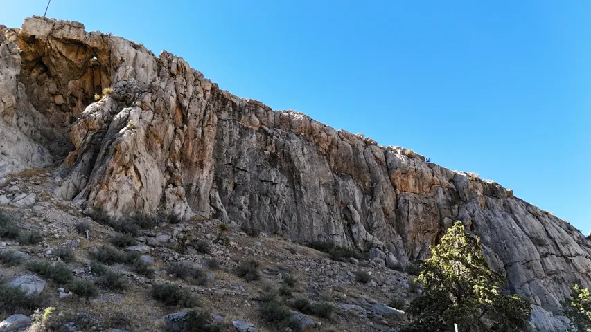Natural rock formation featuring a prominent archway