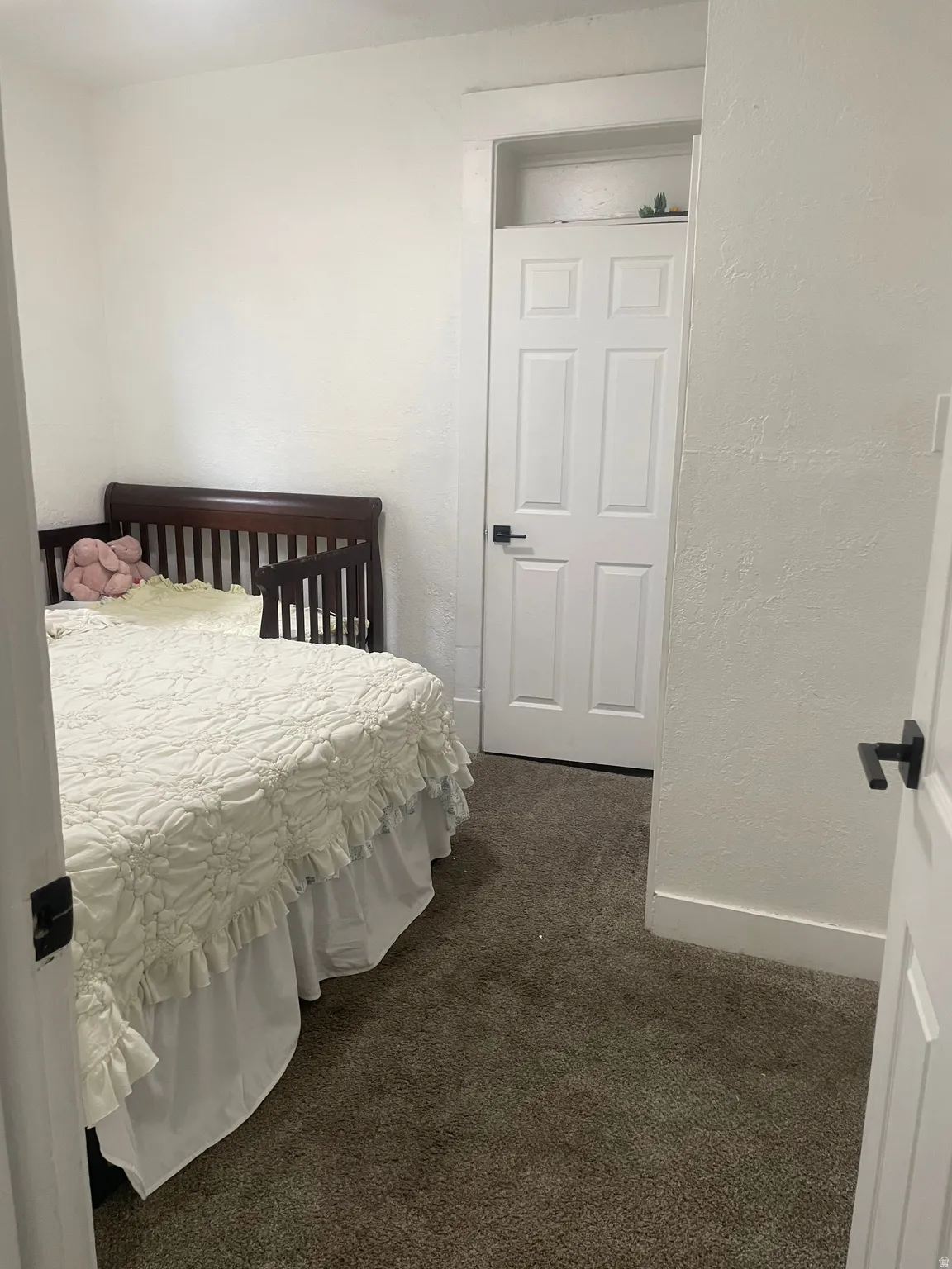 White interior walls throughout