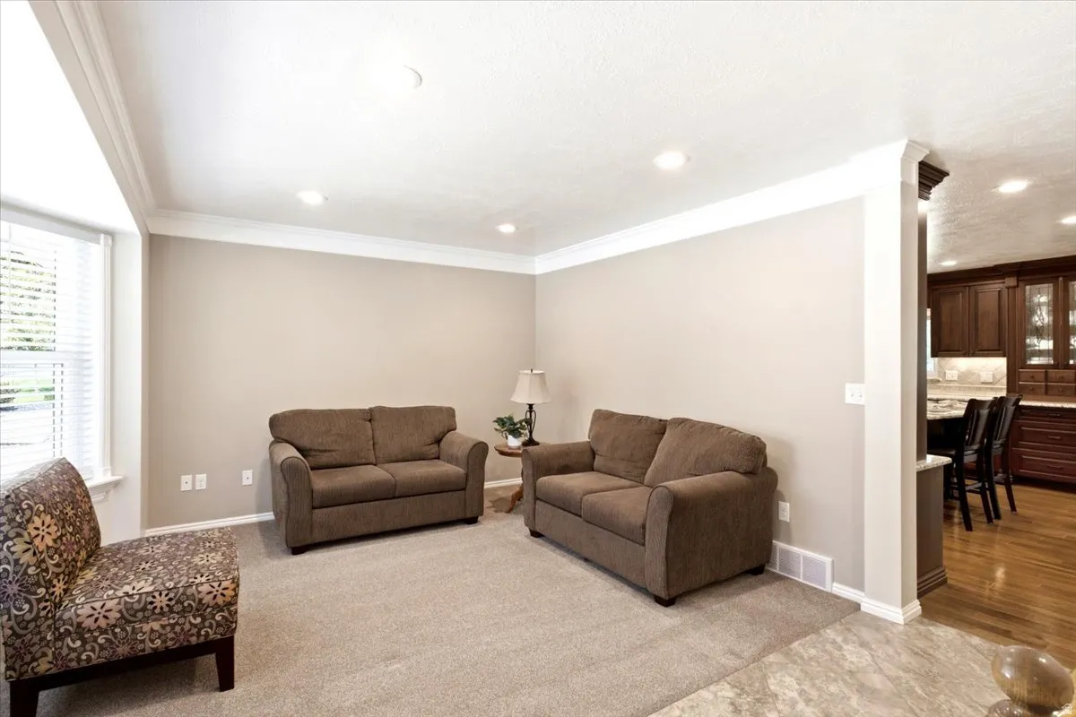 Large space to be utilized as formal living, office or Piano room