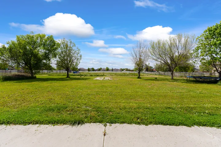 Expansive green space with mature trees, offering a large, open area